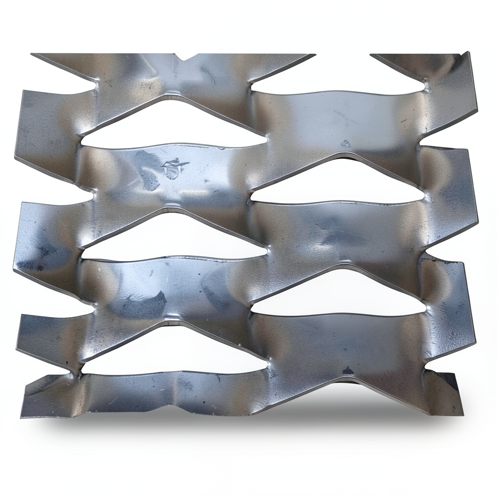 Hot Rolled Expanded Metal Mesh 2.7 mm Thickness 2.44×7 M Memari Form