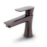 Automatic Washbasin Faucet Brass Short, Dark Bronze