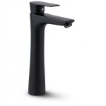 Automatic High Washbasin Faucet Brass, Black
