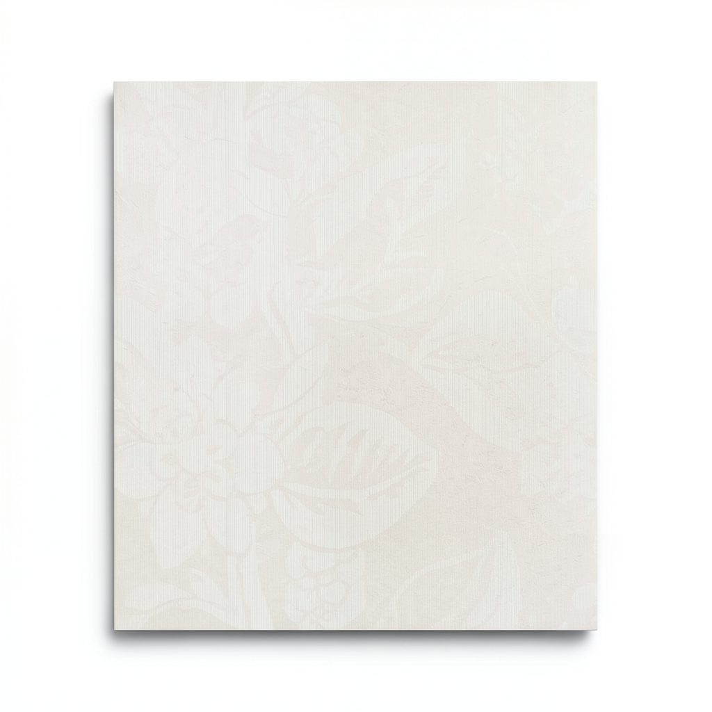 Wall Decoration Floral Design 10 m x 1.06 m Pale Beige, Model 700044