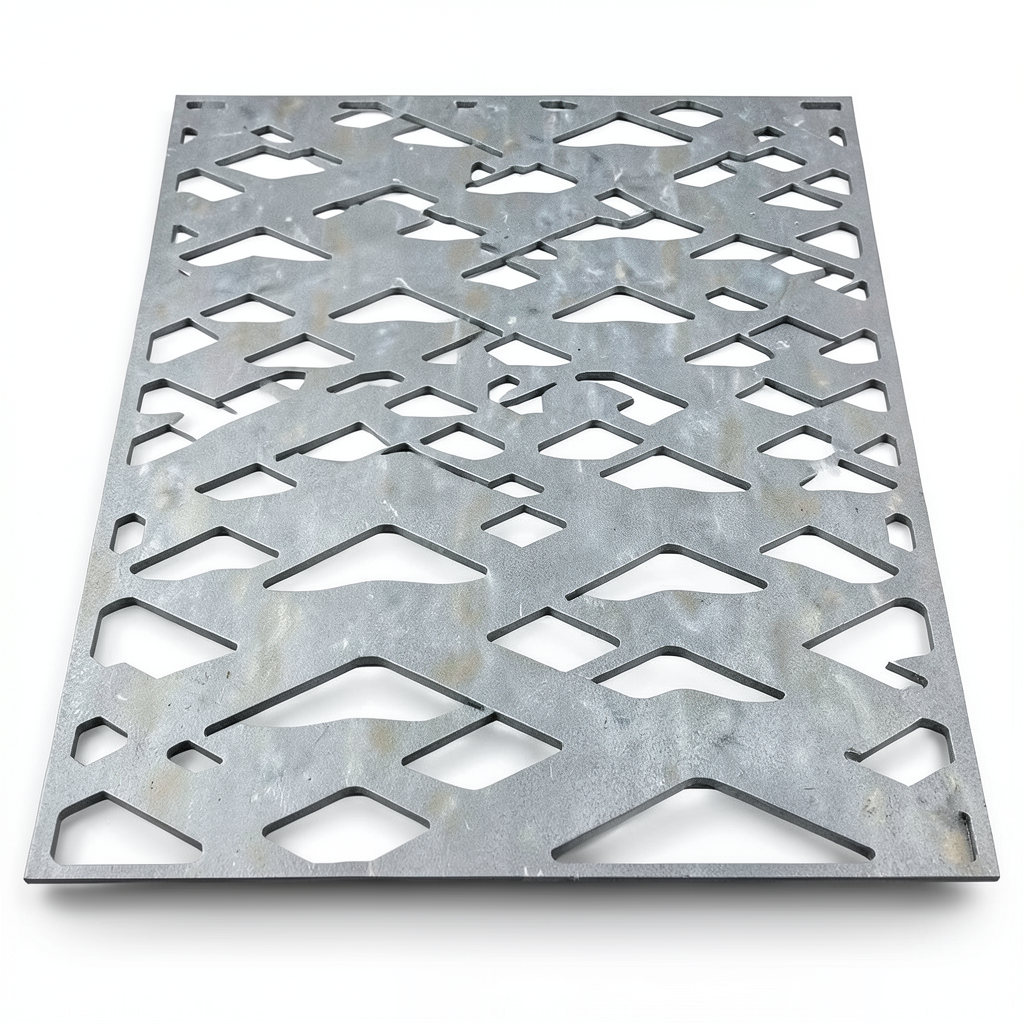 سلك شبك معدني (بقلاوه) حديد مدرفل على الساخن تصميم معماري سمك 3 مم مقاس 1.22×4 متر