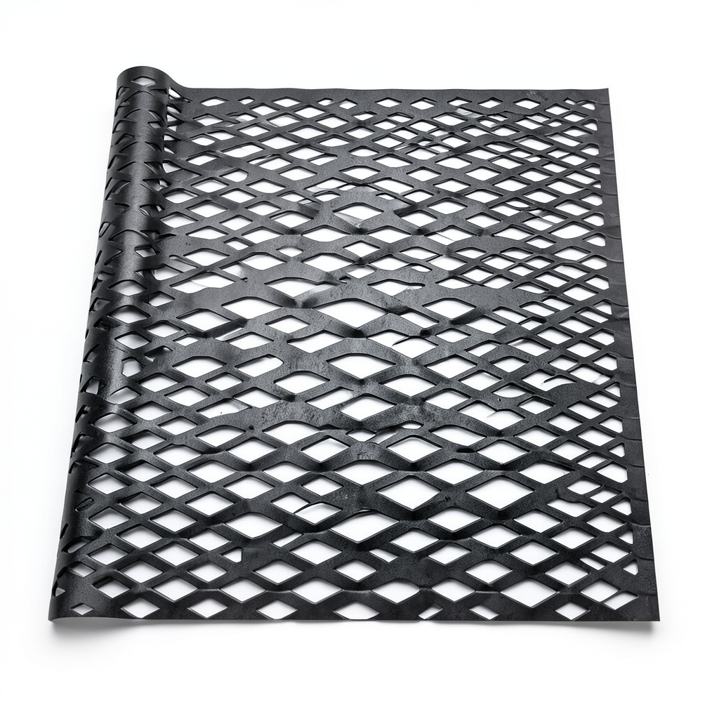 Hot Rolled Black Steel Expanded Metal Mesh Thickness 2.3 mm Width 2.44 m Length 6 m