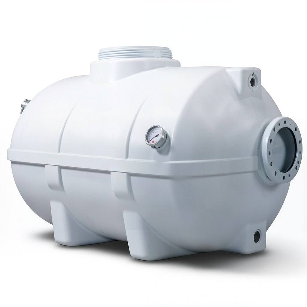 Water Tank 25000 Liter Fiberglass Horizontal, 200cm Diameter