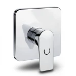 Shower Mixer Square Shape Single Line Chrome Color