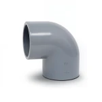 UPVC Plastic Elbow 90° Size 40 mm Gray Color