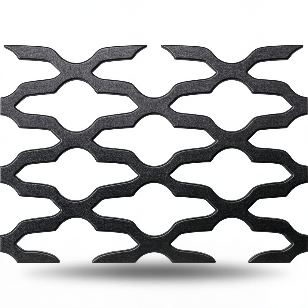 Hot Rolled Expanded Mesh Mozakhraf Shape 1.2 mm Wire Diameter 1.22 M Width 3 M Length