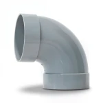 UPVC Plastic Elbow 90° Non Pressure Size 75 mm Gray