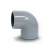 كوع UPVC زاوية °90 مقاس 225 مم لون رمادي - Image 1