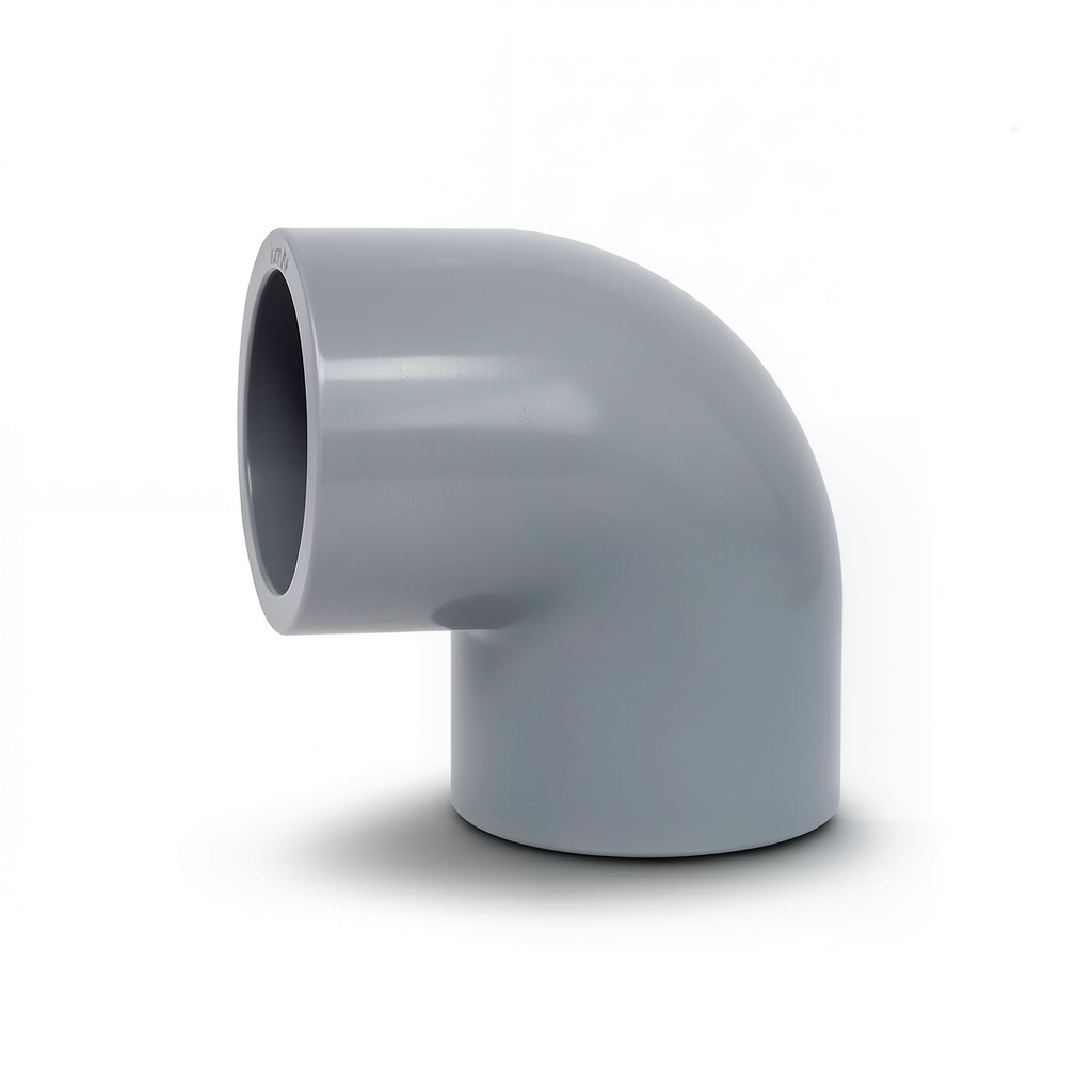 UPVC Elbow 90° Size 25 mm Pressure 16 bar Gray