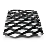 Mazyoon Hot Rolled Black Steel Expanded Metal Mesh 2.8mm Thickness 2.44m x 3m Bait Al Tatawor