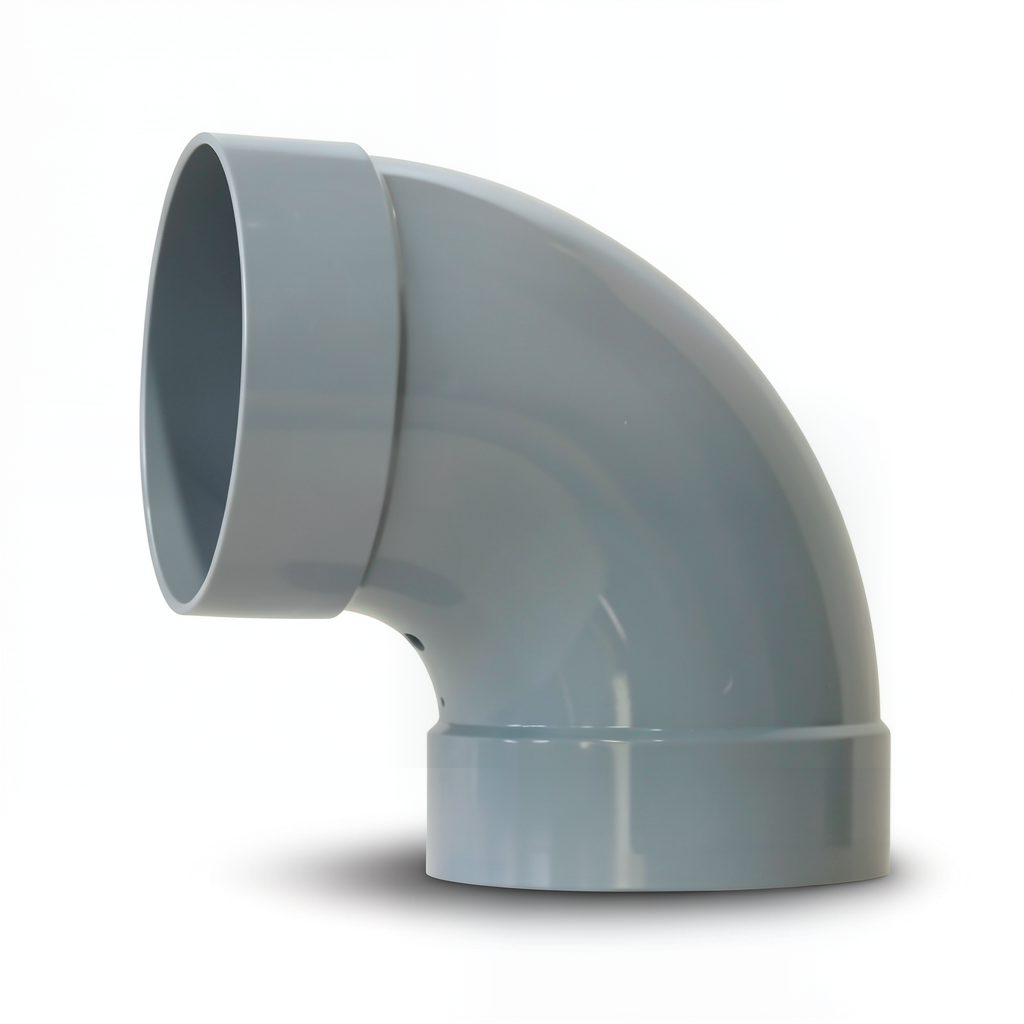 UPVC Elbow 90° Non Pressure Size 90 mm Gray Color
