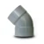 UPVC Plastic Elbow 45° Size 110 mm Gray Non Pressure - Image 1