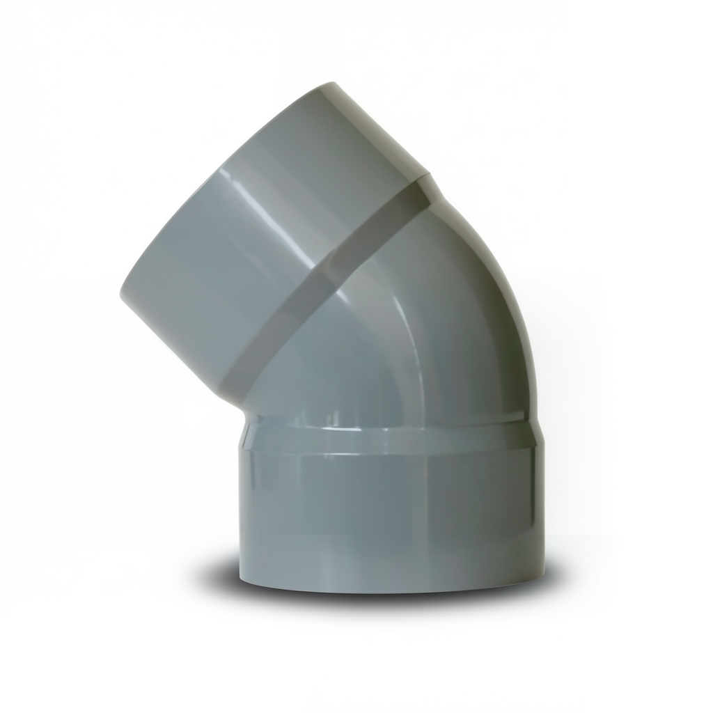 UPVC Elbow 45° Non Pressure Size 160 mm Gray Color