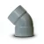 كوع UPVC زاوية 45° غير مضغوط مقاس 75 مم لون رمادي - Image 1