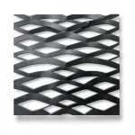 Hot Rolled Black Steel Expanded Metal Mesh Thickness 2.8 mm Width 2.44 m Length 5 m
