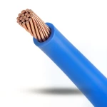 سلك مجدول نحاس 1.5mm 450/750 فولت عزل PVC لون أزرق