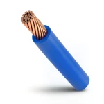 لفة سلك كهرباء نحاس مجدول 4 مم2 450/750 فولت عزل PVC لون أزرق