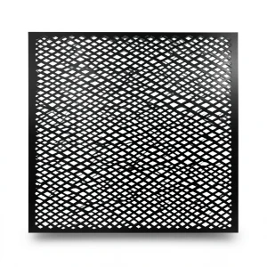 Mazyoon Hot Rolled Black Expanded Metal Mesh 2.8mm Thickness 2.44m x 7m - Bait Al Tatawor