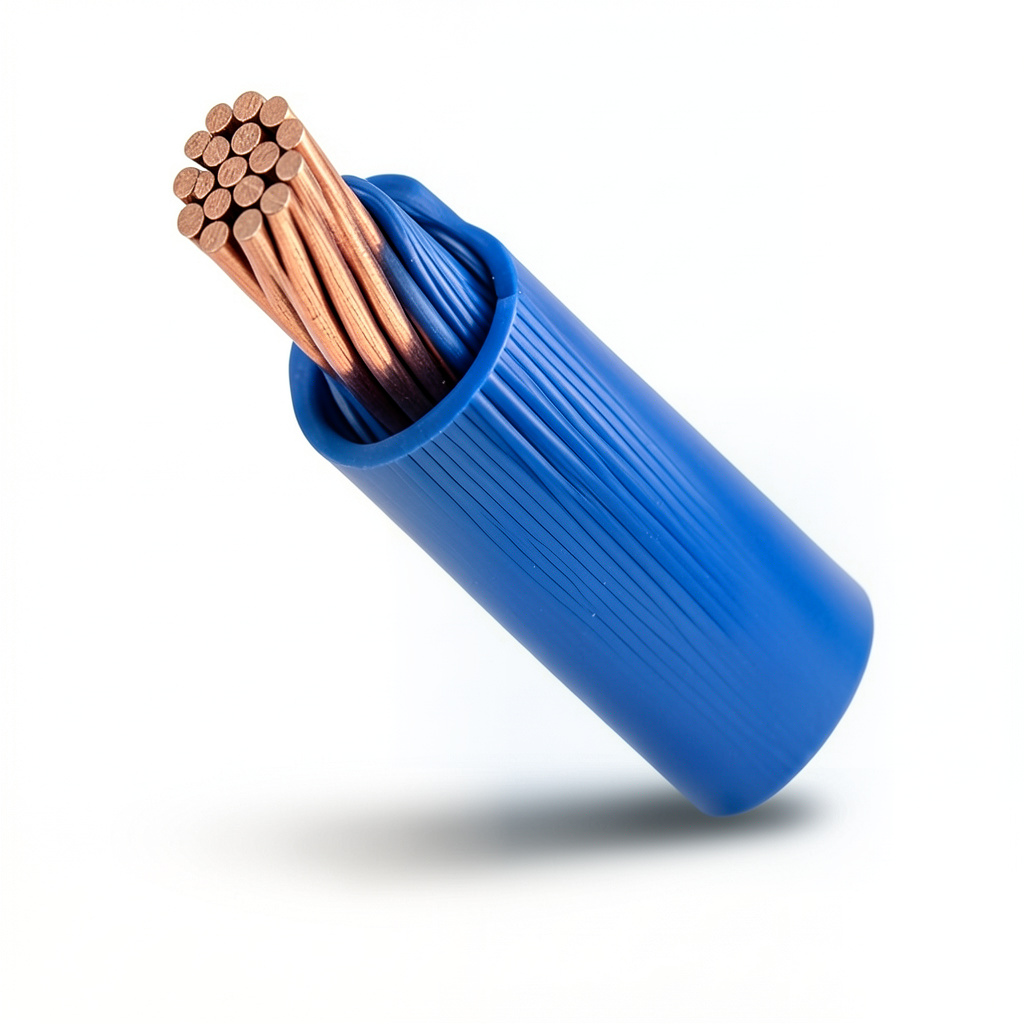 سلك كهرباء مجدول 16 ملم 450/750 فولت، موصل نحاس معزول PVC لون أزرق