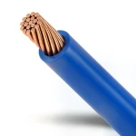 لفة سلك كهرباء مجدول 35mm 450/750 فولت موصل نحاس معزول PVC لون أزرق