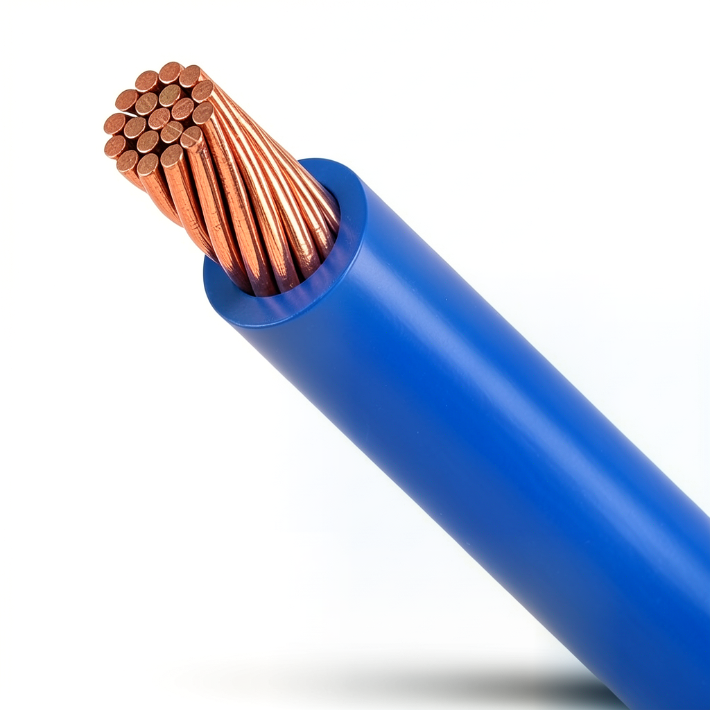 70mm Stranded Electric Wire 450/750 Volts Copper Conductor PVC Insulated Blue