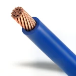 سلك كهرباء مجدول 95 مم2 450/750 فولت، موصل نحاس عزل PVC لون أزرق