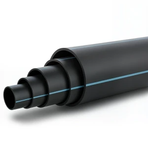مواسير HDPE ضغط 4 بار PE 100 قطر خارجي 180 مم SDR 33 لون أسود