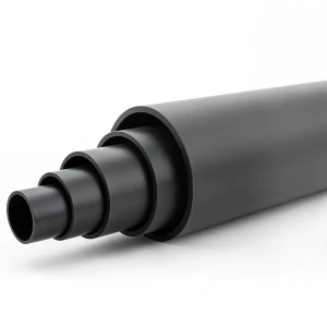 أنابيب HDPE ضغط اسمي 4 بار PE 100 قطر خارجي 200 مم SDR 33 لون أسود