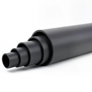 HDPE Plastic Pipe Pressure 3.2 Bar PE 100 Size 500 mm SDR 41 Black