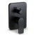 Shower Mixer Two Lines Square Shape Black Color - Image 1