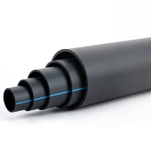 مواسير بلاستيك HDPE ضغط 4 بار PE 100 قطر 280 مم SDR 33 لون أسود