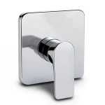 Shower Mixer Square Shape Single Line Chrome Color