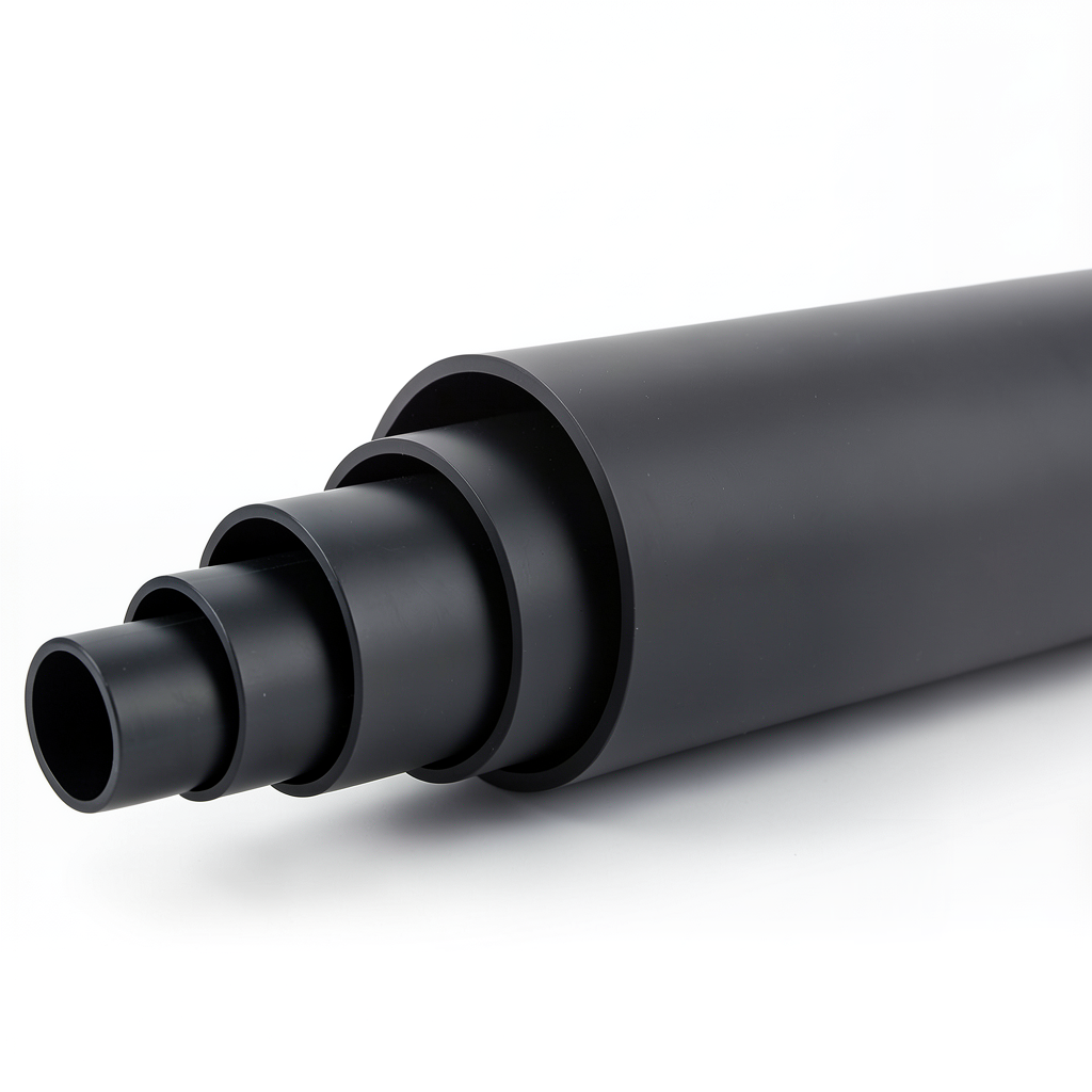 أنابيب بلاستيك HDPE ضغط 4 بار PE 100 قطر خارجي 315 مم SDR 33 لون أسود