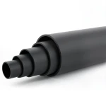 HDPE Plastic Pipe PN 4 Bar PE 100, 355 mm Diameter, SDR 33, Black