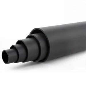 أنابيب بلاستيك HDPE ضغط 4 بار PE 100، قطر خارجي 355 مم، SDR 33، لون أسود