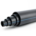 HDPE Pipe Pressure 4 Bar PE 100 Size OD 180 mm SDR 33 Black