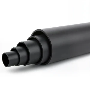 أنابيب HDPE ضغط اسمي 4 بار PE 100 قطر خارجي 200 مم SDR 33 لون أسود