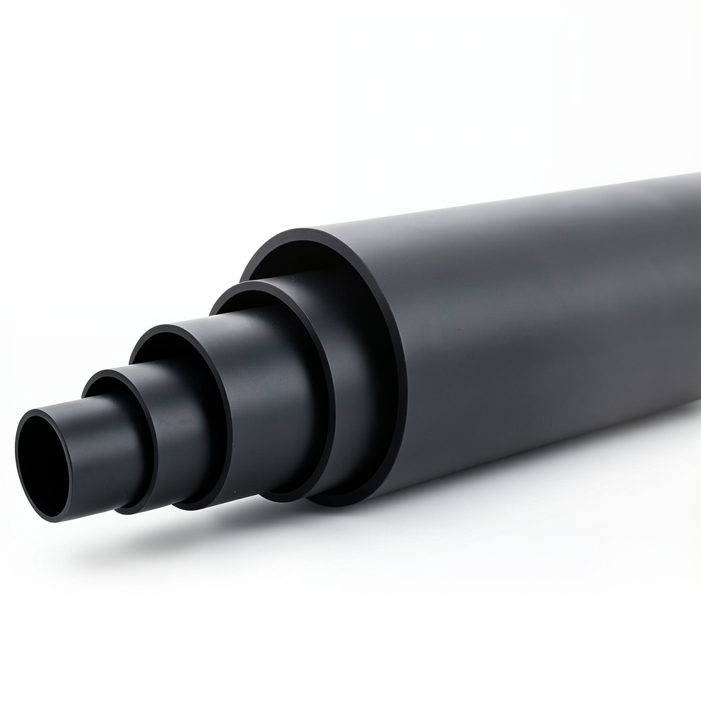 HDPE Polyethylene Pipe PN 4 Bar PE 100 Outside Diameter 225 mm SDR 33 Black