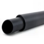 HDPE Polyethylene Plastic Pipe Pressure 4 Bar PE 100 Size 450 mm SDR 33 Black