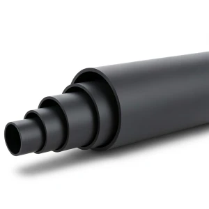 HDPE Plastic Pipe 4 Bar Pressure PE 100 Outer Diameter 630 mm SDR 33 Black