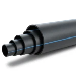 مواسير HDPE ضغط 9.9 بار PE 100 قطر خارجي 180 مم SDR 13.6 لون أسود