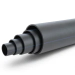 مواسير HDPE ضغط 4 بار PE 100 قطر خارجي 500 مم SDR 33 لون أسود