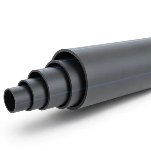 مواسير HDPE ضغط 4 بار PE 100 قطر خارجي 500 مم SDR 33 لون أسود