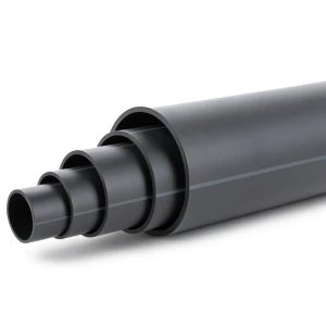 HDPE Plastic Pipe 4 Bar Pressure PE 100 Outer Diameter 630 mm SDR 33 Black