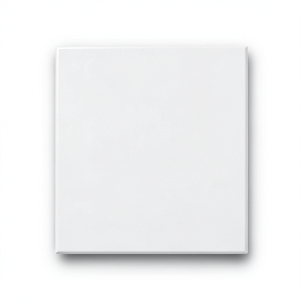Porcelain Flooring 10 mm Height 60x60 cm Matt White, Croma Mall Model
