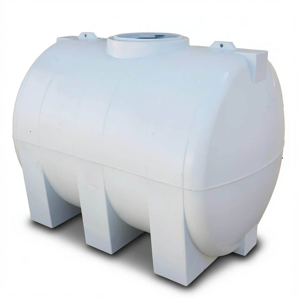 Al Khaleej Water Tank Polyethylene Horizontal 2000 liter Capacity