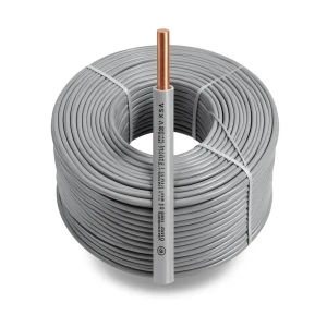 Single Core Solid Copper Cable PVC 70 ºC Insulation 1.5 mm² 450/750 Volt 300 Feet Gray | Al Fanar