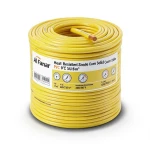 Heat Resistant Single Core Solid Copper Cable PVC 90 ºC Insulation 1.5 mm² 450/750 Volt 300 Feet Yellow | Al Fanar