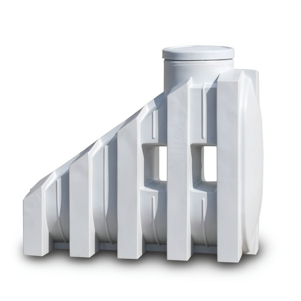 Water Tank Polyethylene Staircase 2250 liter Capacity, 273x100x132-149 cm