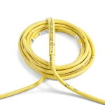 سلك نحاس مصمت مقاوم للحراره احادى النواة معزول PVC 90º مقاس 4 مم² 450/750 فولت 300 قدم اصفر | شركة الفنار